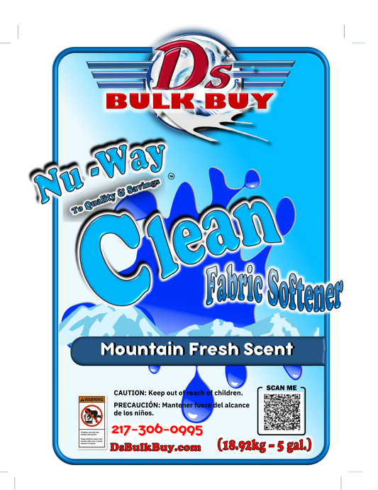 Nu-Way Clean ™ Fabric Softener | Mountain Fresh