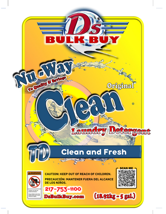Nu Way Clean TD™ | Laundry Detergent | Clean & Fresh Scent