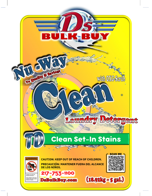 Nu Way Clean TD™ | Laundry Detergent with OXY-Clean