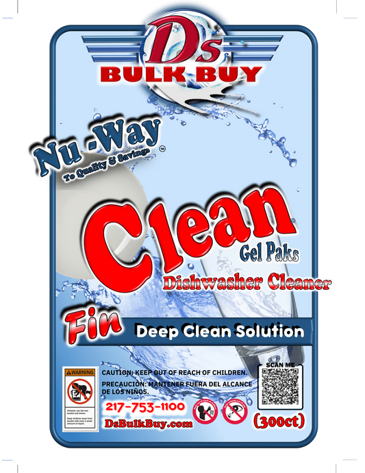 Nu-Way Clean FIN™| Dishwasher Cleaner | Deep Clean Solution