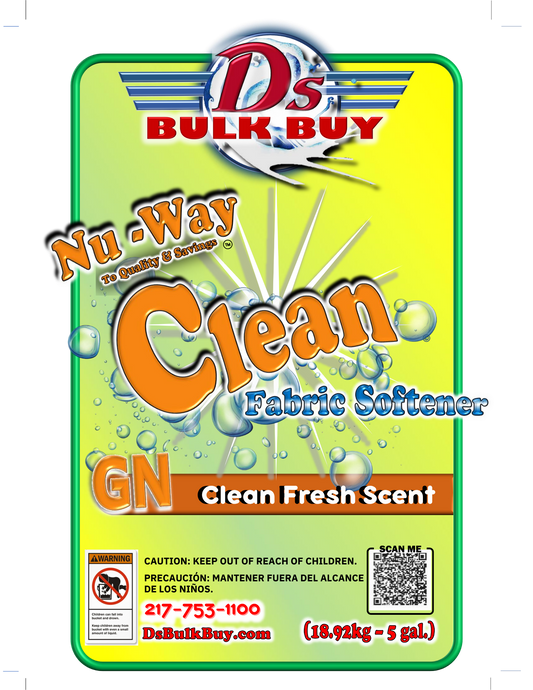 Nu-Way Clean GN™ Fabric Softener | Clean Fresh Scent