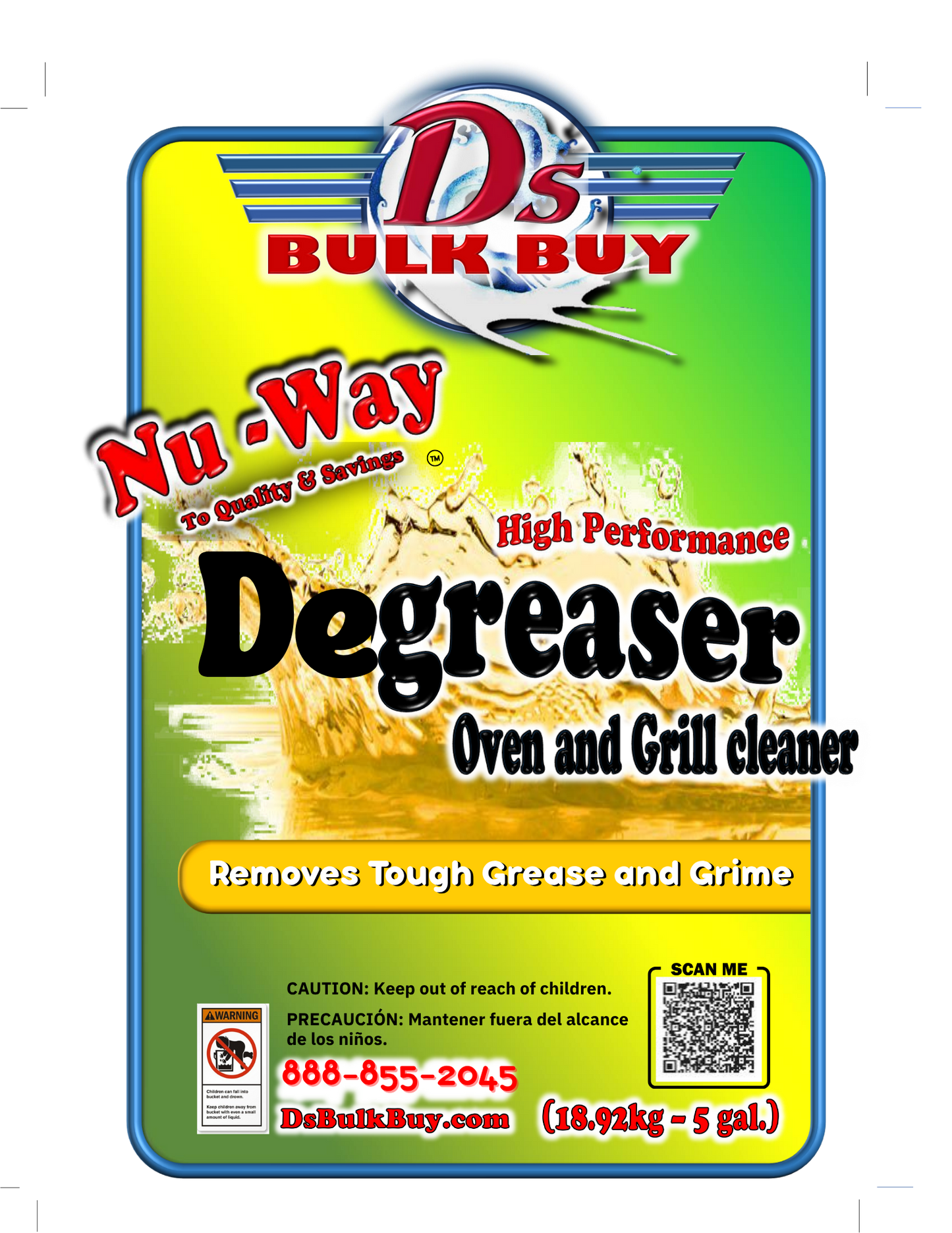 Nu-Way Ds Greaser ™ | Oven and Grill Cleaner