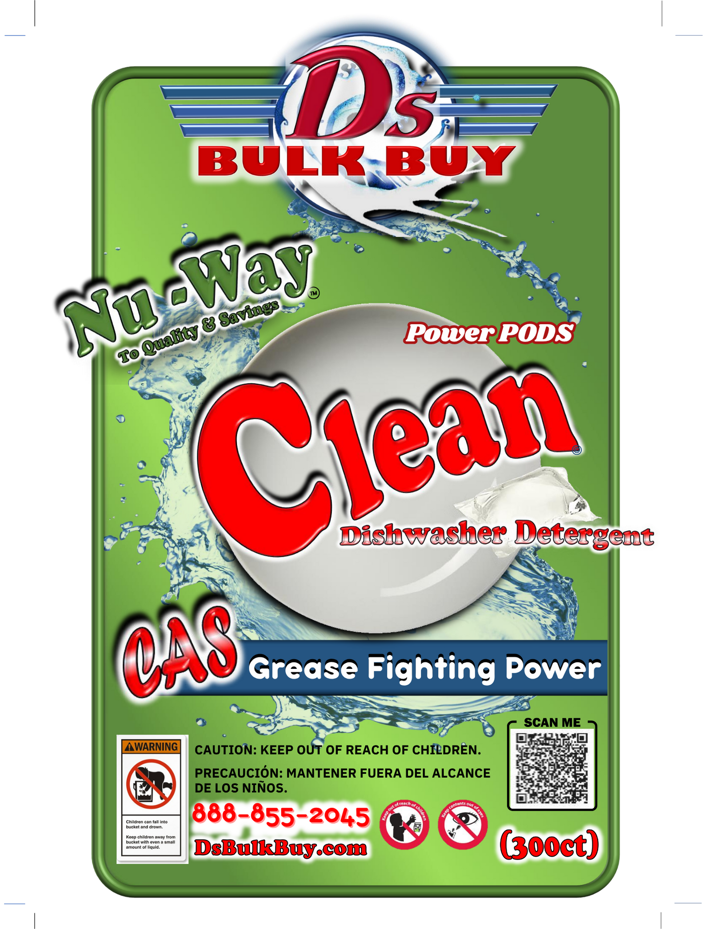 Nu-Way Clean CAS™ | Dishwasher Detergent