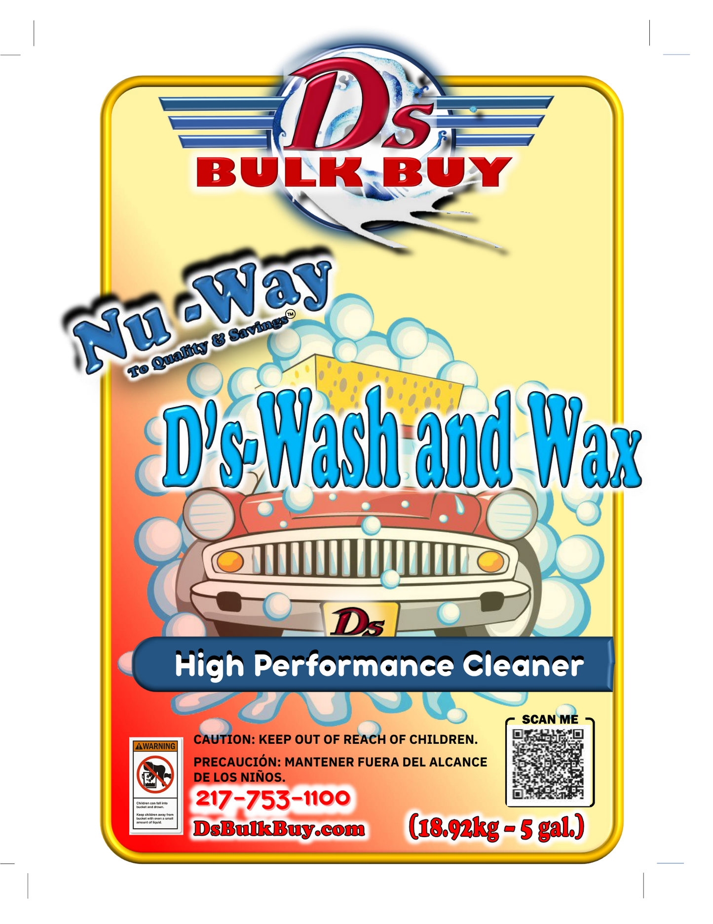 Nu Way Ds Wash and Wax™ | Car Wash Cleaner